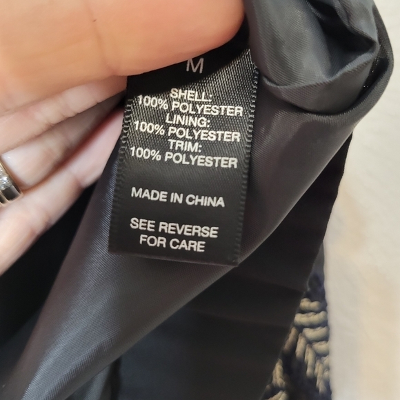 BKE Boutique Leaf Bomber Jacket Women's Size Medium - Picture 7 of 12